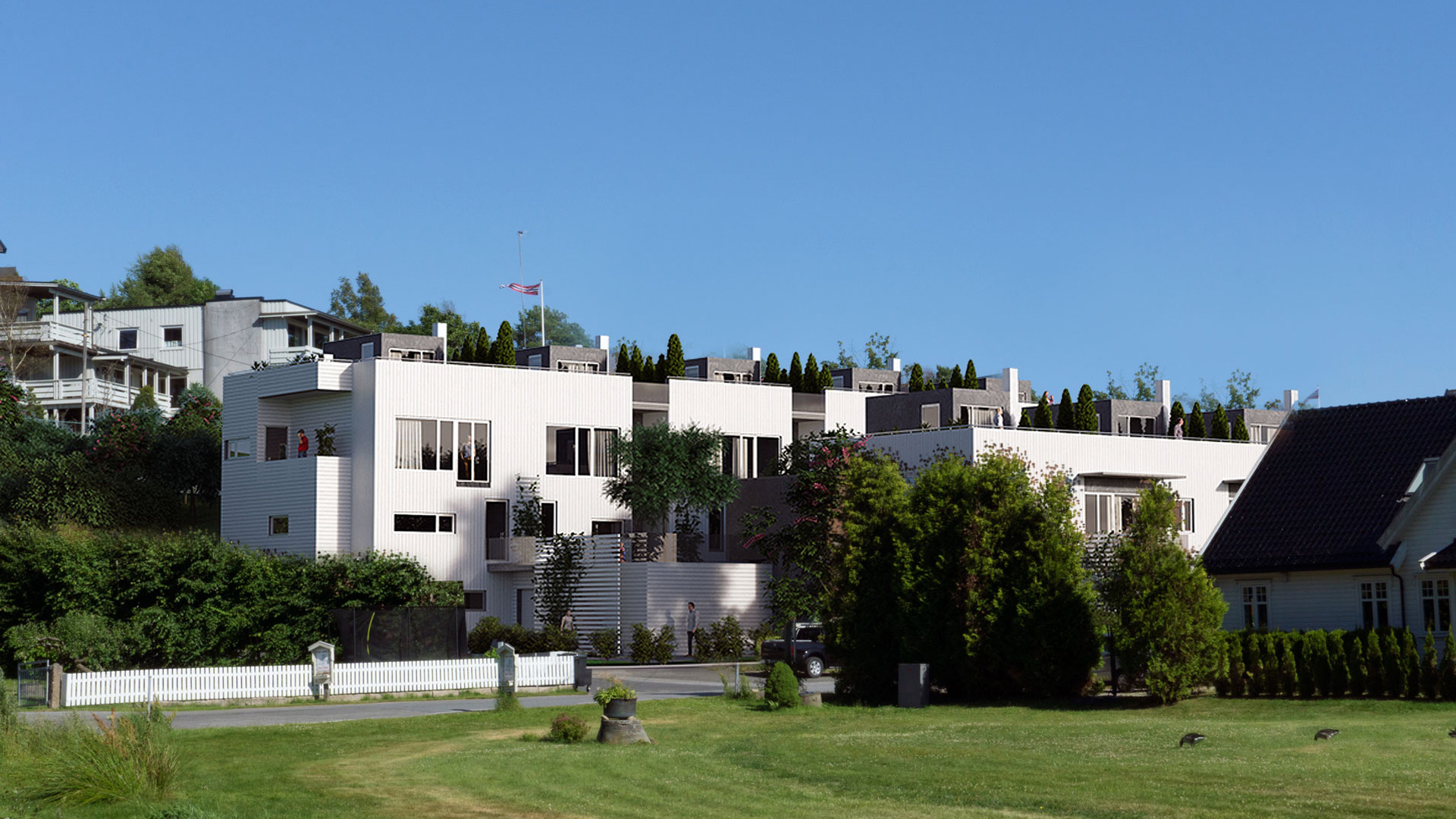 Utsikt over Øyenkilen ved sjøen